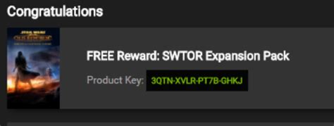swtor free codes 2022.